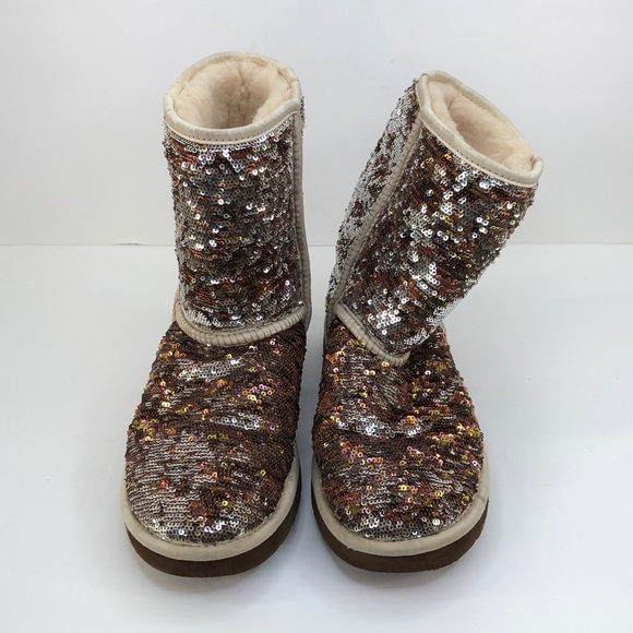 UGG Australia Multicolor Flip Sequin Boots - Picture 3 of 10